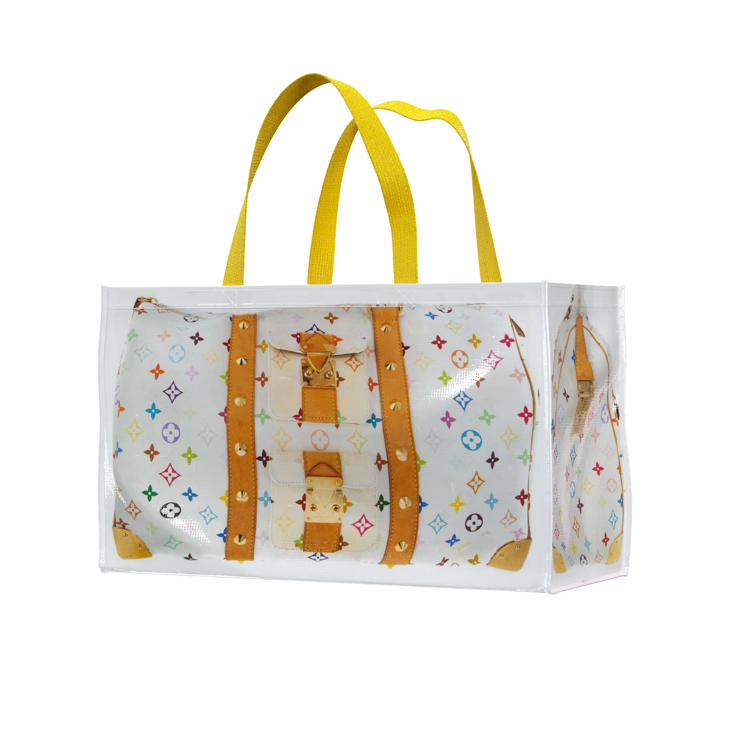 BOLSA DE COMPRA DE VIAJE TITA BABY, LONA MULTICOLOR, GRANDE